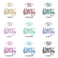 50th Birthday Gift For Her Or Him Photo Album With Sleeves 100 x 6x4 Capacity