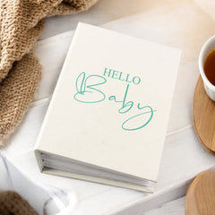 Hello Baby Gift Photo Album With Sleeves 100 x 6x4 Capacity