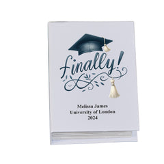 Personalised Graduation Photo Album 100 x 6x4 Finally Graduated