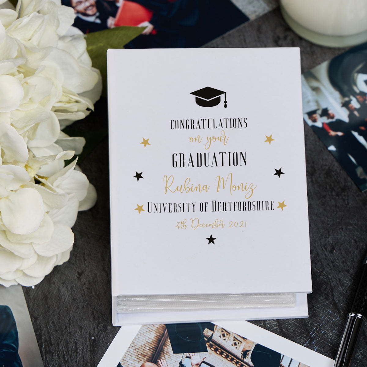 Personalised Graduation Photo Album 100 x 6x4 Memories Book