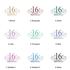 Personalised 16th Birthday Gift For Her Or Him With Star Design Photo Album With Sleeves 100 x 6x4 Capacity