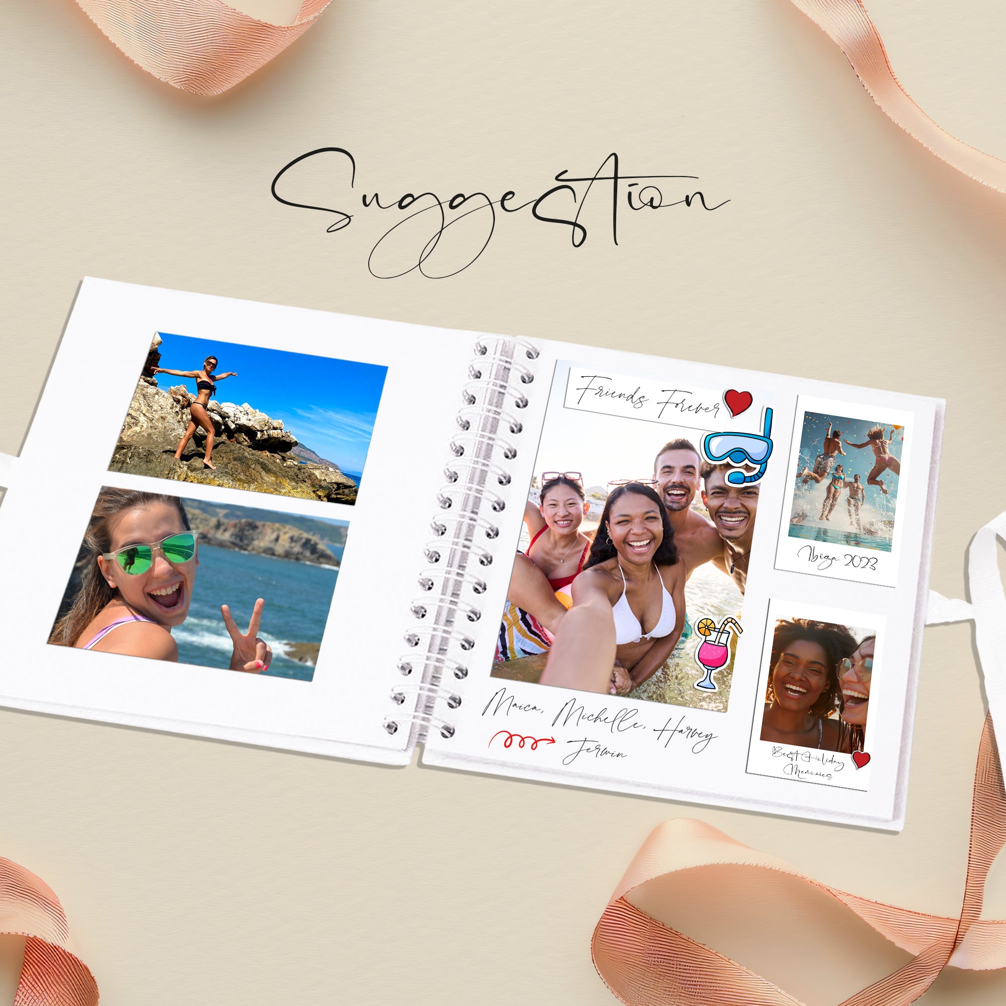 Persoanlised In Loving Memory Book - Ideal for Funerals, Condolences & Remembrance With Cross