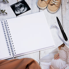 Personalised Baby Scrapbook Photo album With Cute Teddy Icons