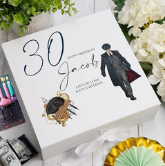 Personalised Any Age Birthday Gift Keepsake Memory Box For Him Gentleman Range 18th, 21st, 30th, 40th, 50th, 60th