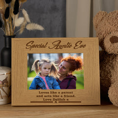 Personalised Special Auntie Wooden Photo Frame Gift Auntie Photo Frame ukgiftstoreonline
