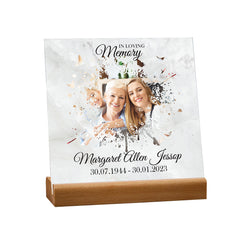 Personalised Condolence Memorial Sympathy Gift Plaque With Photo