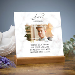 Personalised Sorry for Your Loss Son Memorial Remembrance Plaque
