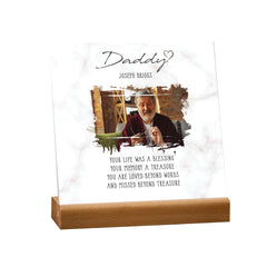 Personalised Sorry for Your Loss Daddy Memorial Remembrance Plaque