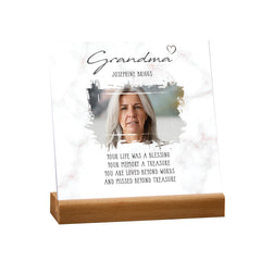 Personalised Sorry for Your Loss Grandma Memorial Remembrance Plaque