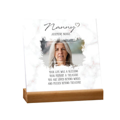 Personalised Sorry for Your Loss Nanny Memorial Remembrance Plaque