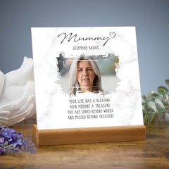 Personalised Sorry for Your Loss Mummy Memorial Remembrance Plaque