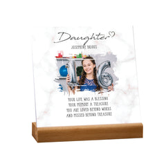 Personalised Sorry for Your Loss Daughter Memorial Remembrance Plaque