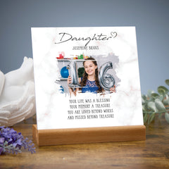 Personalised Sorry for Your Loss Daughter Memorial Remembrance Plaque