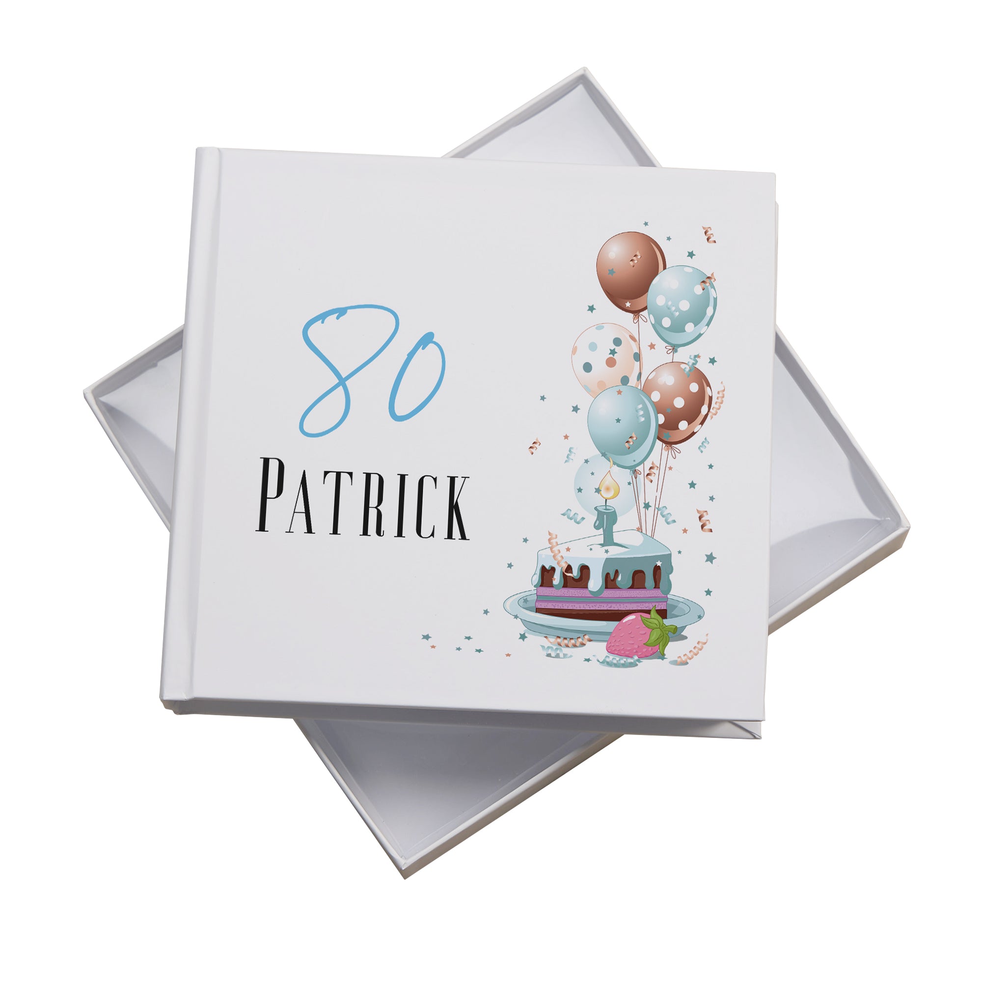 Personalised 80th Birthday Gifts for Him Photo Album