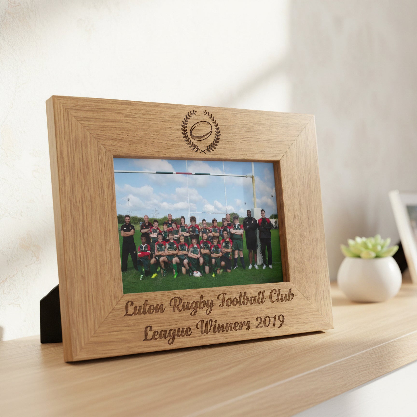 Rugby Themed Personalised Engraved Photo Frame Photo Frame ukgiftstoreonline