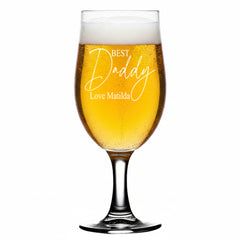 ukgiftstoreonline Personalised Best Daddy Craft Beer Glass Gift for Any Occasion