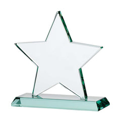Wholesale Trade Pack of 3 - Blank Large Jade Glass Star Trophy