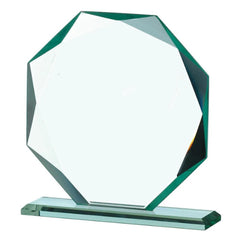 Wholesale Trade Pack of 3 - Blank Large Jade Glass Octagon Trophy