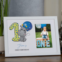 Personalised Baby Boy 1st Birthday Photo Frame Keepsake Gift