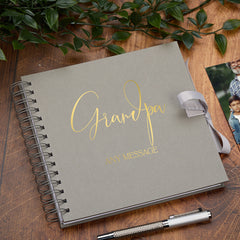 Personalised Grandpa Scrapbook Photo Album With Sentiment Multiple Colours Memory Book