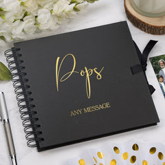 Personalised Pops Scrapbook Photo Album With Sentiment Multiple Colours Memory Book