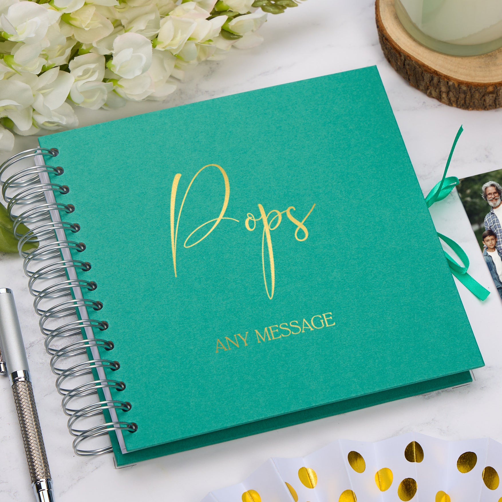 Personalised Pops Scrapbook Photo Album With Sentiment Multiple Colours Memory Book