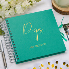 Personalised Pops Scrapbook Photo Album With Sentiment Multiple Colours Memory Book