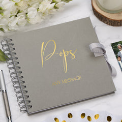 Personalised Pops Scrapbook Photo Album With Sentiment Multiple Colours Memory Book