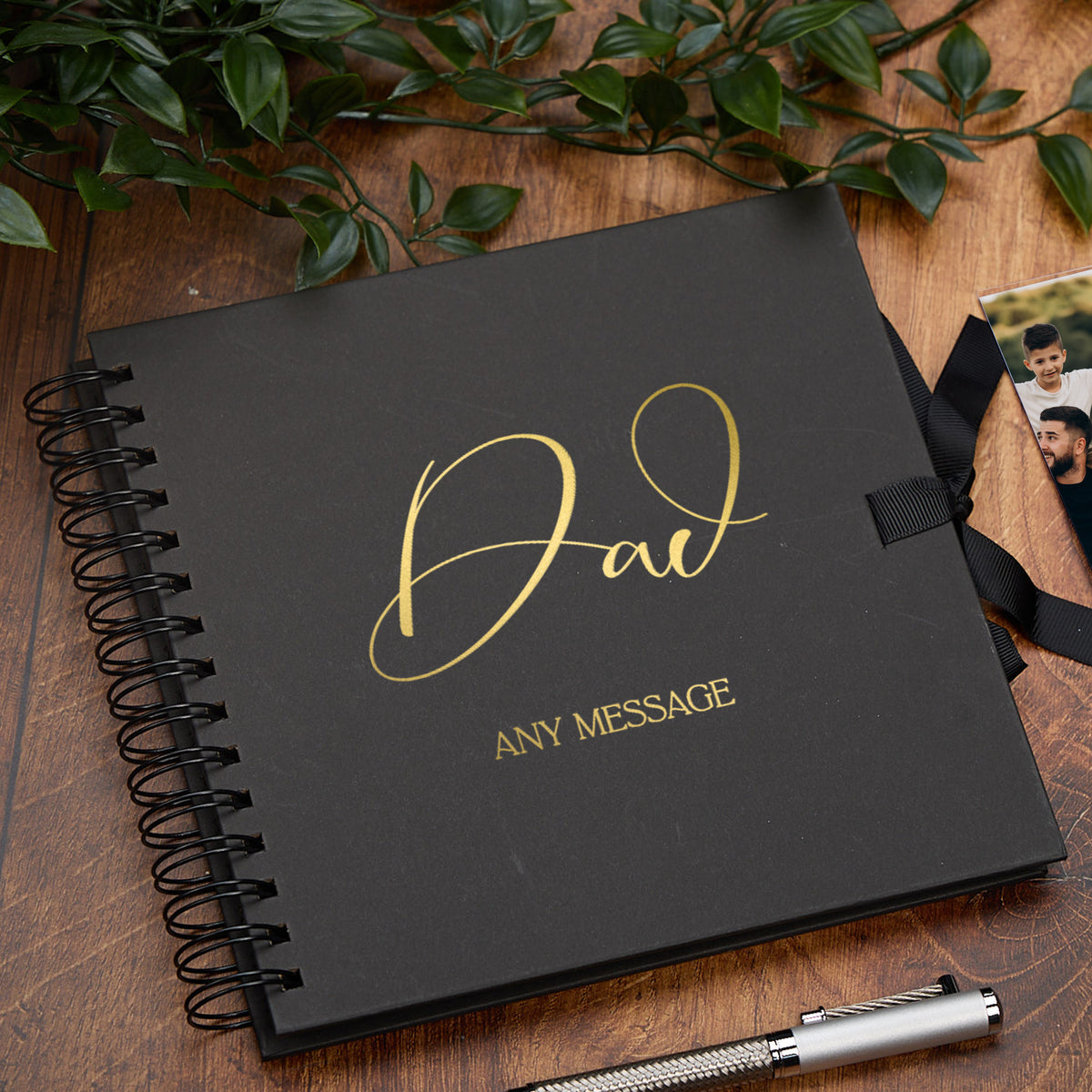 Personalised Dad Scrapbook Photo Album With Sentiment Multiple Colours Memory Book