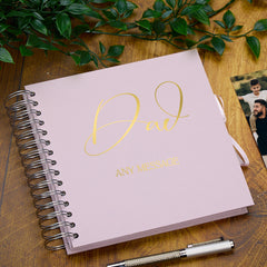 Personalised Dad Scrapbook Photo Album With Sentiment Multiple Colours Memory Book