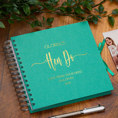 Personalised Elegant Hen Do Guest Book, Custom Hen Party Memories Scrapbook Keepsake Album Memory Book