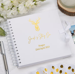 Personalised Stag Do Guest Book Multiple Colour Scrapbook or Photo Album