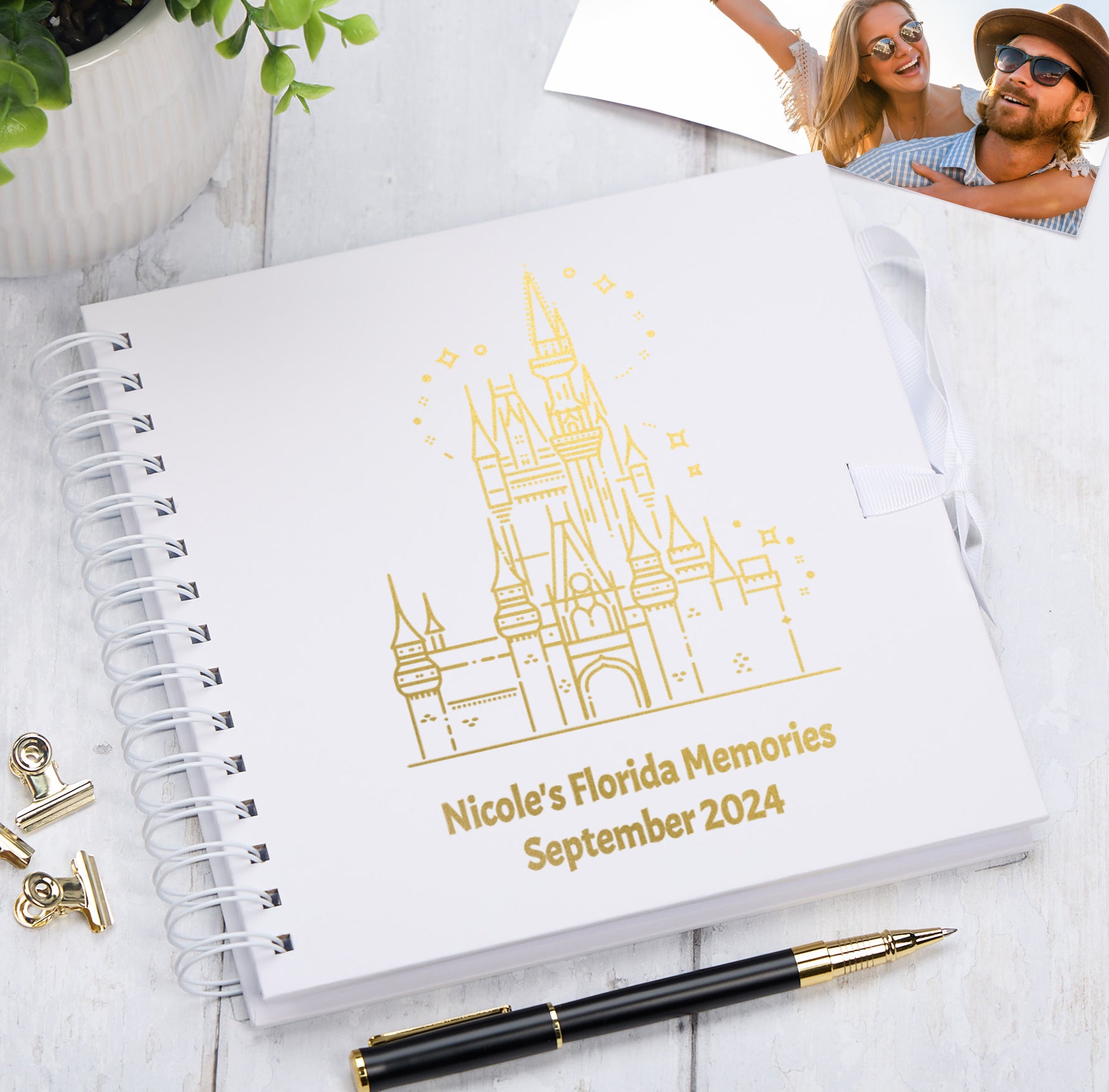 Personalised Florida Orlando Multiple Colour Scrapbook Photo Album Memory Keepsake Gift