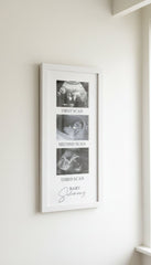 Personalised Baby Scan Photo Frame With Multi aperture Three Photos Photo Frame ukgiftstoreonline