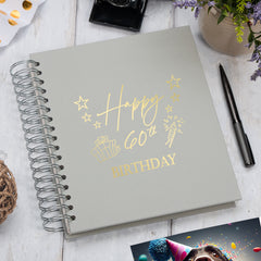 Large 60th Birthday Photo Album Memory Keepsake Gift With Presents Multiple Colours