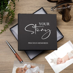 Black Your Story Baby Photo Album For 50 x 6 by 4 Photos