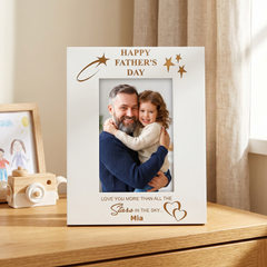 Happy Father's Day Personalised White Photo Frame Gift Photo Frame ukgiftstoreonline