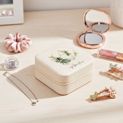 Personalised Any Name Monogram Jewellery Box Gift For Her Tropical Theme Personalised Jewellery Box ukgiftstoreonline