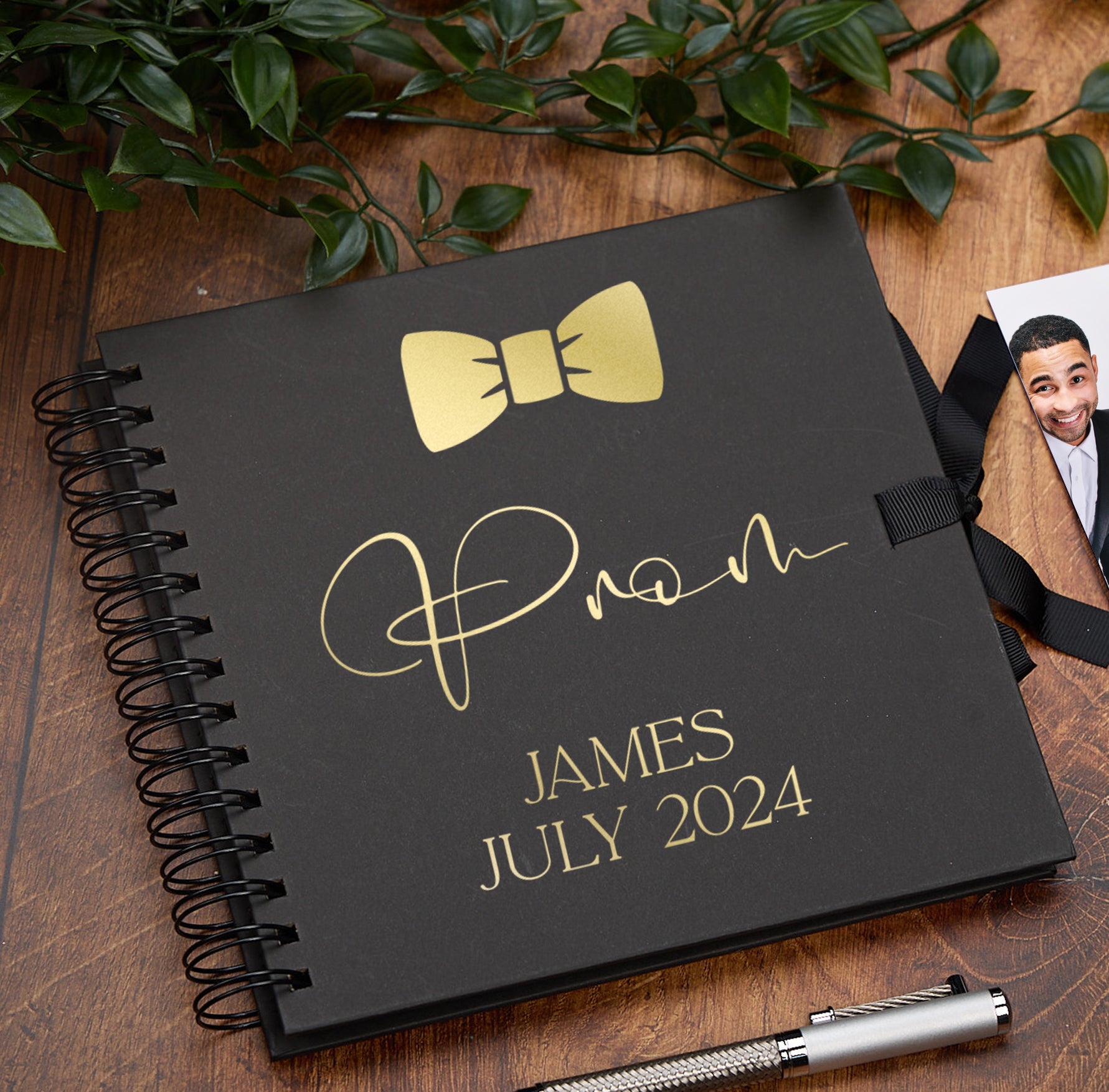 Personalised Boy's Prom Book, Custom Scrapbook Keepsake Photo Album Memory Book