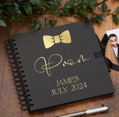 Personalised Boy's Prom Book, Custom Scrapbook Keepsake Photo Album Memory Book