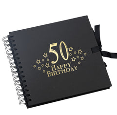 Wholesale Trade Pack of 10 - 50th Birthday Scrapbooks With Star Design