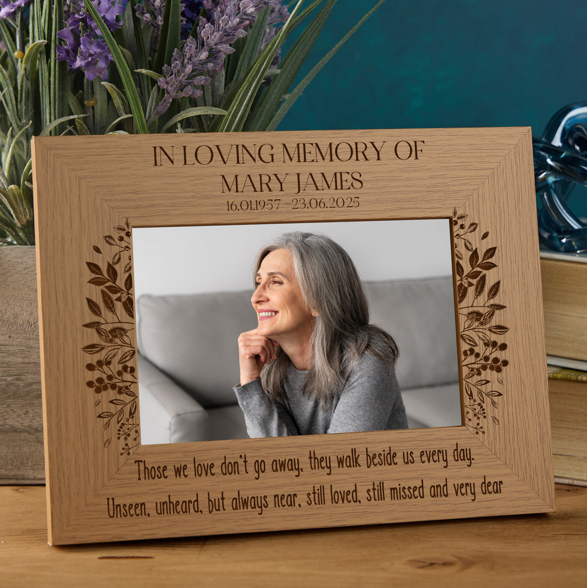 Personalised Those We Love Sentiment Remembrance Memorial  Photo Frame Multiple Sizes Engraved