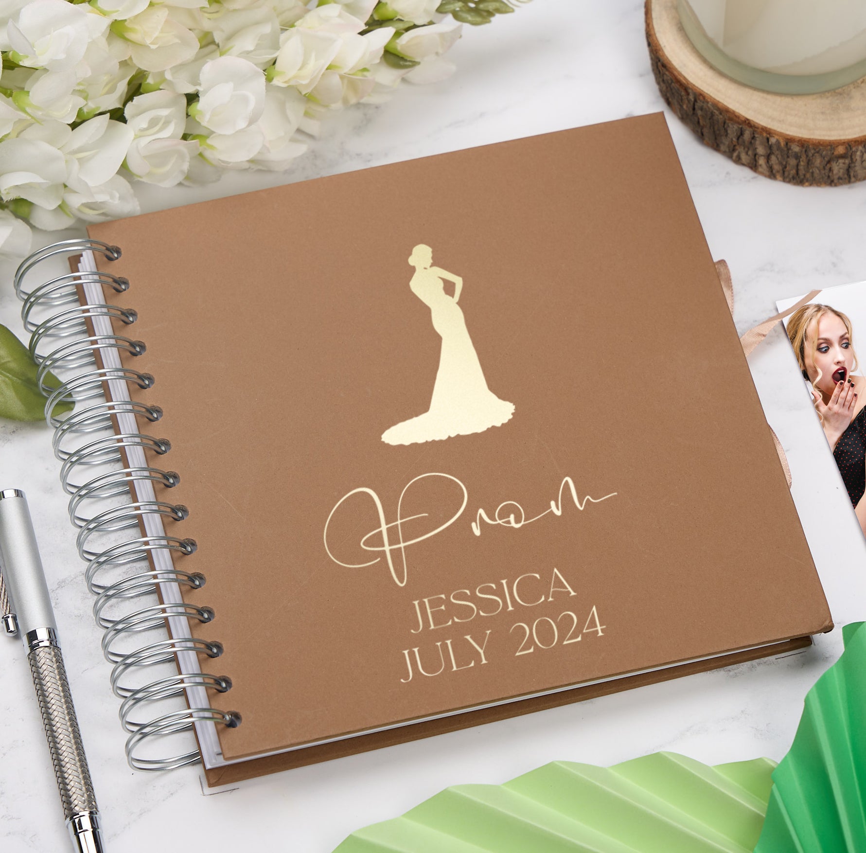 Personalised Girl's Prom Book, Custom Scrapbook Keepsake Photo Album Memory Book