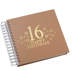 Wholesale Trade Pack of 10 - 16th Birthday Scrapbooks With Star Design