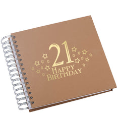 Wholesale Trade Pack of 10 - 21st Birthday Scrapbooks With Star Design