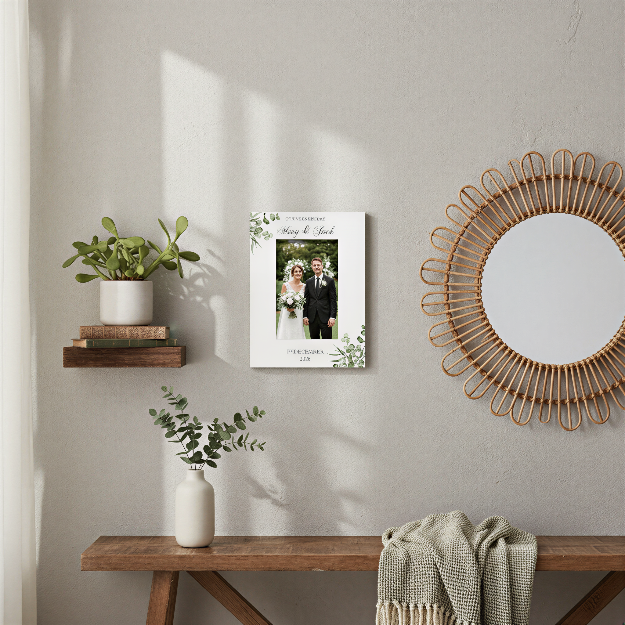 Personalised On Our Wedding Day Elegant Photo Frame Gift For Couple Photo Frame ukgiftstoreonline