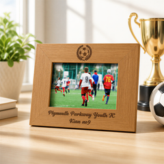 Football Themed Personalised Wooden Engraved Photo Frame Photo Frame ukgiftstoreonline