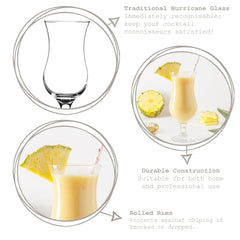 Personalised Cocktail or Pina Colada Glass with Custom Text Engraved