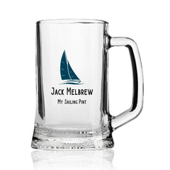 Personalised Sailing Themed Beer Mug Tankard Gift Birthday Or Events