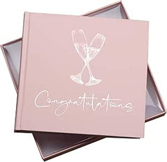 Congratulations Photo Album For 50 x 6 by 4 Photos In Pink Pack of 5 Wholesale Trade